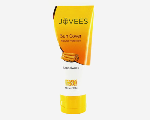 Jovees Sandalwood Natural Suncover SPF-30 100g Tube
