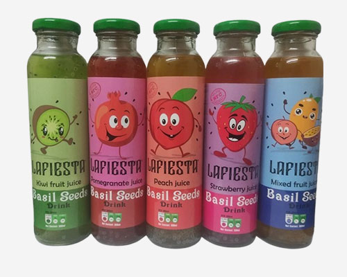Lafiesta Mixed Fruit Juice With Basil Seed