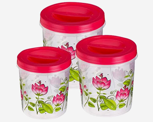 Ratan 3Pcs Printed Container