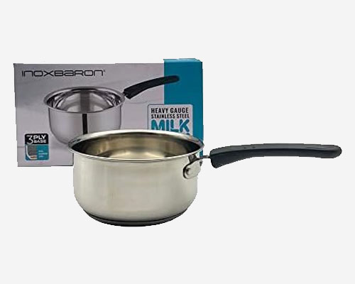 Milk Pan 3ply Base Inoxbaron 1000ml